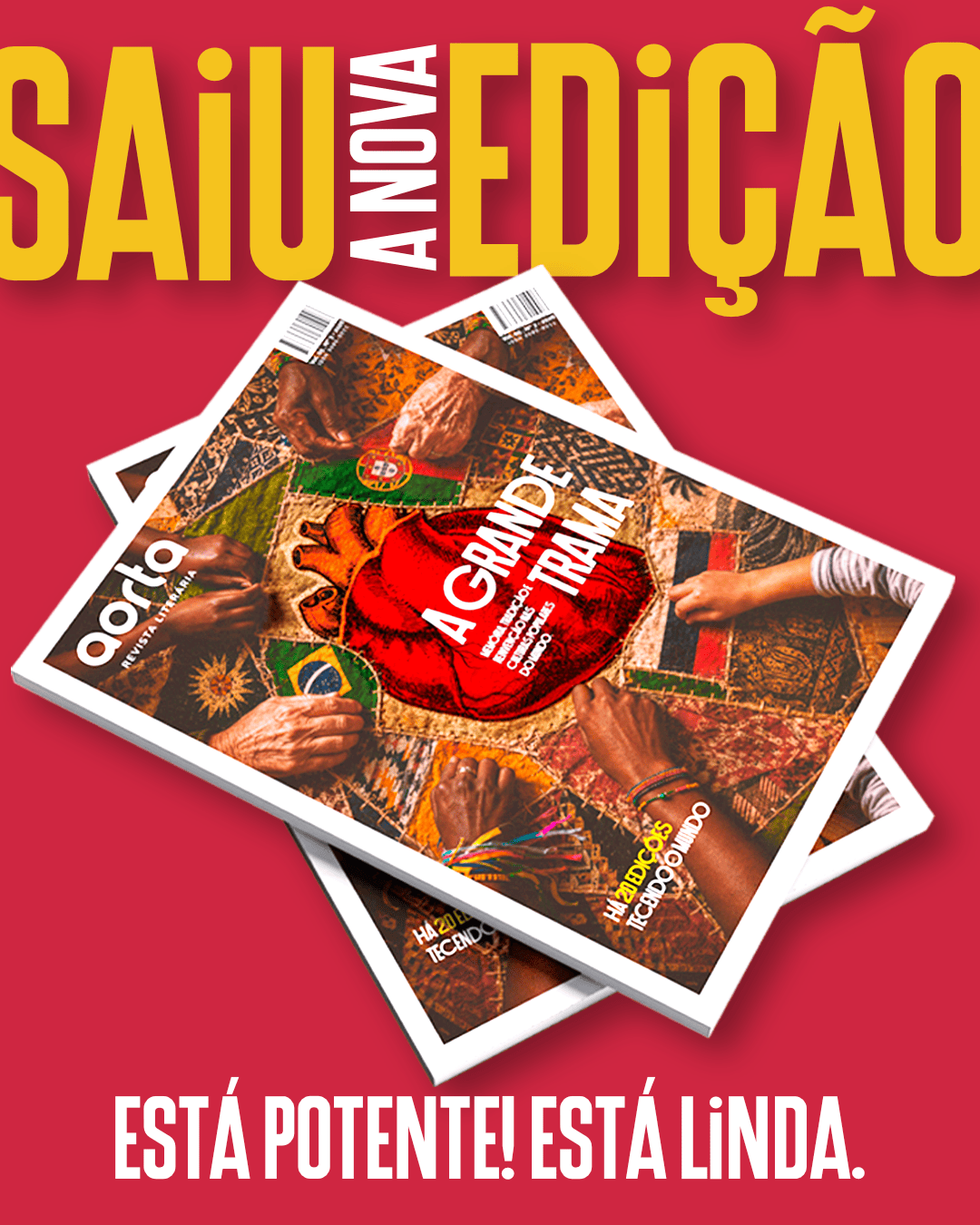 Revista Aorta chega à 20ª edição costurando memória e tradição